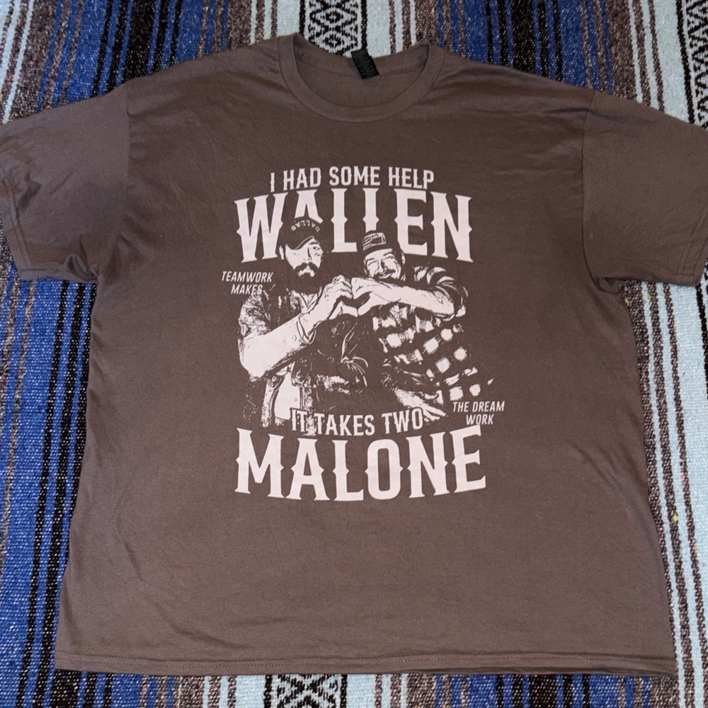 Post Malone and Morgan Wallen Concert Tee Shirt